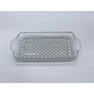 Vintage Wexford  Anchor Hocking Cream and Sugar/Relish/Rolling Tray 9 7/8”